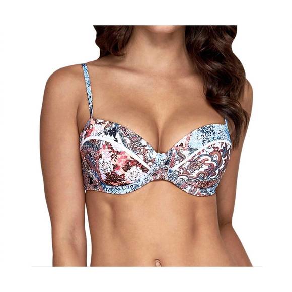 NEW JETS BY JESSIKA ALLEN d-cup underwire bikini top in australia poetic - Picture 1 of 2